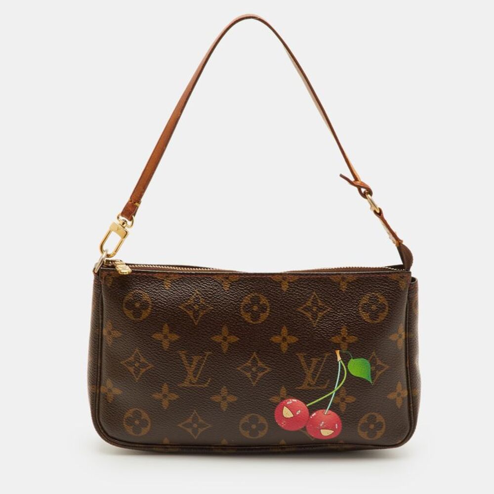 Louis Vuitton Pochette Accessoires Monogram Canvas Cerises Bag